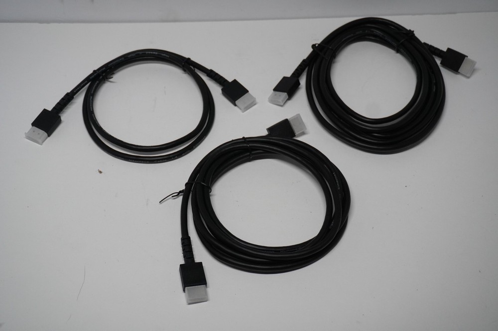 Lot of 3 – High Quality Black Computer Cables – Full HD HDMI 3ft 6ft 10ft cable