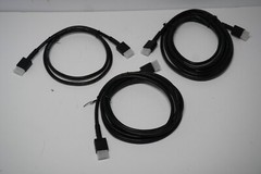 Lot of 3 – High Quality Black Computer Cables – Full HD HDMI 3ft 6ft 10ft cable