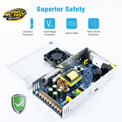 12V 50A 600W Universal Power Supply AC 110V/220V to DC 12V Regulated Switching