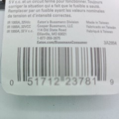 Bussmann BP/ATC-5ID 5A 32V dc 1kA Tan Blade Fuse 0.75 L x 0.2 H in. (Pack of 3)
