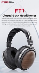FiiO FT1 Closed-Back Over-Ear Wired Headphones (Black)