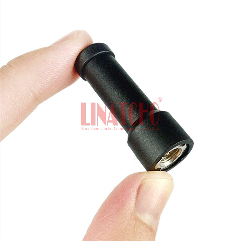 UHF 400-470MHz 40mm The Smallest Walkie Talkie Stubby Rubber Antenna SMA Male