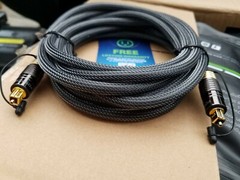 FOSPOWER 10FT AUDIO/VIDEO TOSLINK (M) TO TOSLINK (M) CABLE