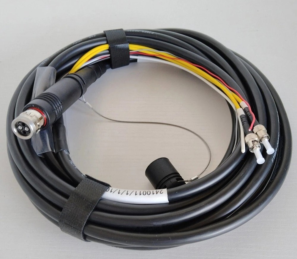 FUW Breakout SMPTE Camera Cable to 2 ST Fibers+2 Power +2 Signal Wire