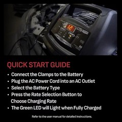 Schumacher Battery Charger Engine Starter 6-in-1 Electric Fully Automatic SC1308