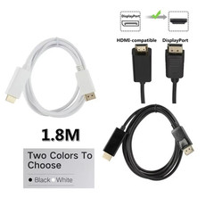 DisplayPort To HDMI Cable 1080P Full HD Video Lead For PC Projector HDTV – 6ft
