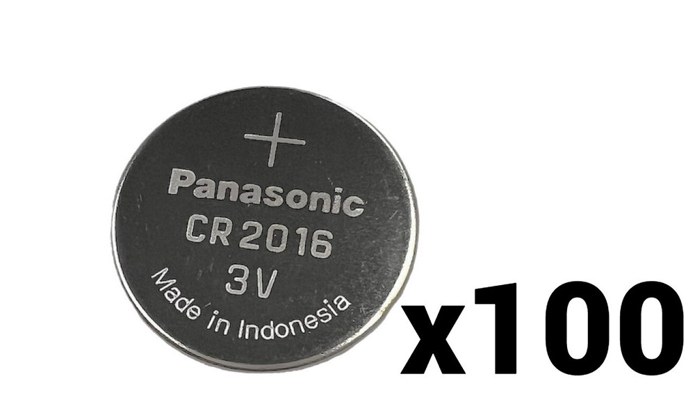 100 PANASONIC BULK CR2016 CR 2016 LITHIUM COIN CELL BUTTON BATTERY EXP 2033