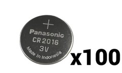 100 PANASONIC BULK CR2016 CR 2016 LITHIUM COIN CELL BUTTON BATTERY EXP 2033