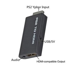 PS2 to HDMI Video Converter Adapter with 3.5mm Audio Output for HDTV Monitor US