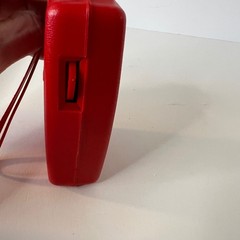 Vintage Solid State Arrow Transistor Radio Red Made in Hong Kong Working