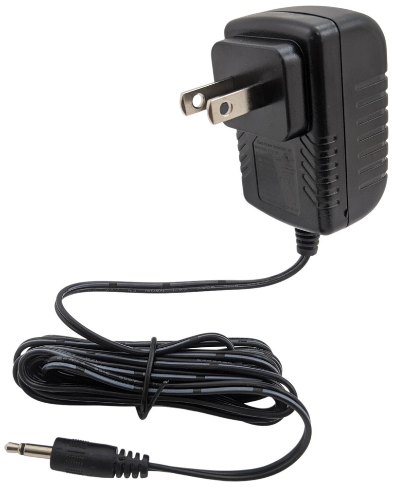 Wall Power Adapter 9V 400mA with 1/8″ Mono Male Plug, Center Positive
