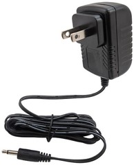 Wall Power Adapter 9V 400mA with 1/8″ Mono Male Plug, Center Positive