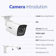 ANNKE 12MP 8CH 16CH NVR Color Night Vision PoE Security Camera System Audio CCTV