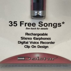 New Delstar Digital MP3 Player Voice Recorder 2GB USB Rechargeable