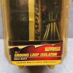 Raptor GL1 Ground Loop Isolator – Gold RCA Noise Reducer for Car Audio