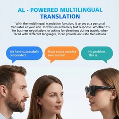 AI Smart Camera Glasses with Video Recording & Camera Intelligent AI Translation