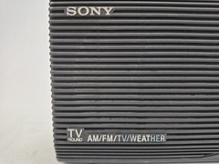 SONY ICF-34 AM/FM/TV/Weather Portable Radio AC or Battery Tested Working VTG