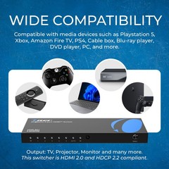 OREI 4K@60Hz 5-port HDMI™ Switch (UHD-501)