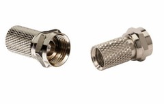 NEW 20 Pack F-type Male Twist On Connector for RG6 Coaxial Coax Antenna Cable v2