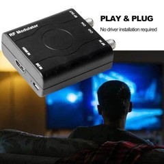 VHF RF Modulator HDMI Coaxial Converter 1080P PLL Control NTSC CH3=61.25MHz