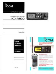 INSTRUCTION + SERVICE MANUALS + 11×17″ DIAGRAMS COLOR AD for ICOM IC-R100