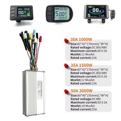Ebike KT 30A-50A Square/Sine Wave Controller with Display for 1000W-3000W Motor