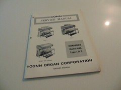 Conn Organ Rhapsody 626 Style 1 & 2 Type 1 & 2 Service Repair Manual Schematics