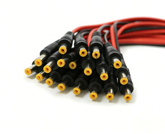 DC Power Pigtail Cable Plug 18AWG 2.1mm x 5.5mm 12V 5A Female/Male Connector Lot