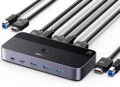 UGREEN USB 3.0 HDMI KVM Switch with 4 USB 3.0 Ports 4K@60Hz for 2 Computers S…
