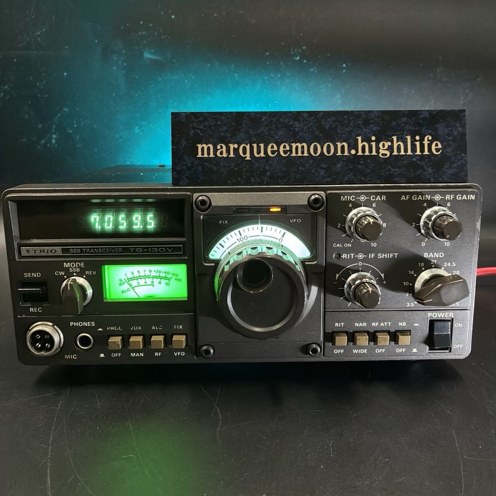 TRIO TS-130V HF Amateur Radio Transceiver 10W All-Band Tested