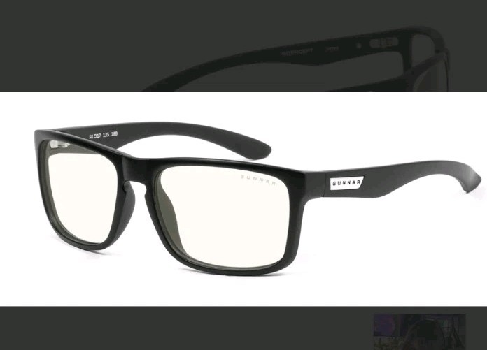 GUNNAR Video Gaming Computer Glasses – Intercept Onyx Black Frame