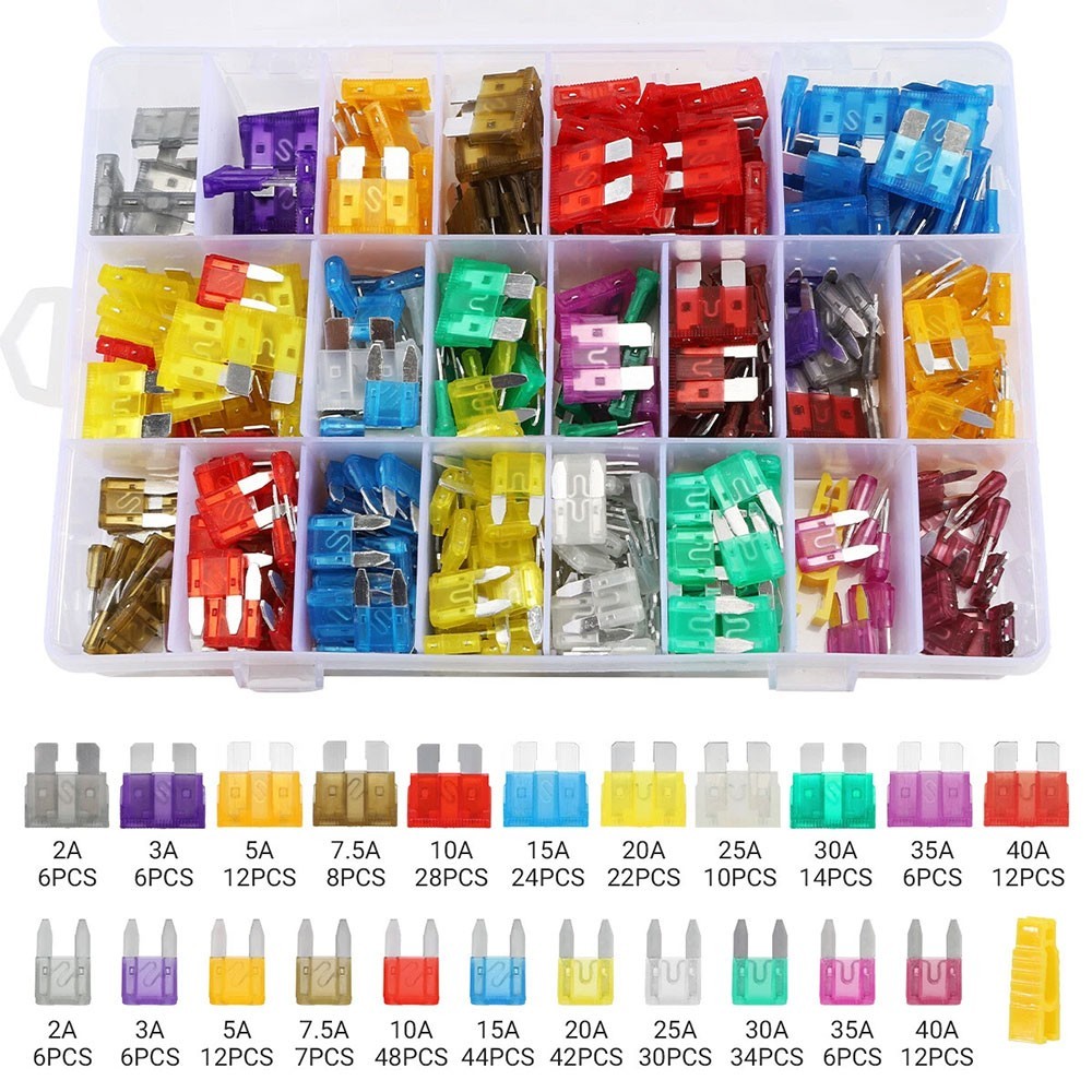 420Pcs 12V Automotive Blade Fuse Assortment Kit for Car Truck Motorcycle RV Boat
