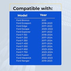 Replcament Key Fob Compatible with EcoSport 2018-2023 FCC M3N-A2C93142300