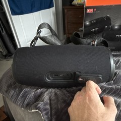 JBL Xtreme 3 Bluetooth Portable Cylindrical Speaker Black w/ Carry Strap & Box