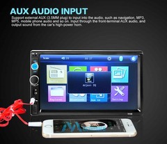 7″ Bluetooth Touch Screen 2DIN Car Stereo Radio Multi Media MP5 Player+Rear Cam