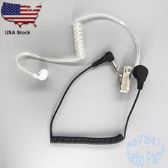Covert Acoustic Tube Listen Only Earpiece Headset 3.5mm jack for Speaker Mic