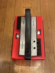Sears Stereo 8 Track Player Solid State Red Hong Kong Vintage UNTESTED.