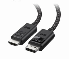 Cable Matters 8K Unidirectional DisplayPort To HDMI 2.1 Cable 6ft 8K@60Hz 4K@240