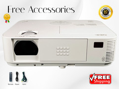 NEC M323W DLP 3D Projector Lamp Life Up to 8,000 Hours 3200 Lumens WXGA w/Kit 🔥