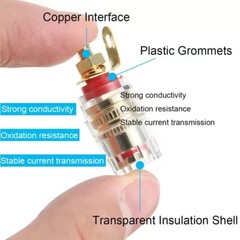 8x New 4mm Amplifier Speaker Terminal Binding Post Banana Plug Socket Connector