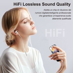 RUIZU 8GB Bluetooth Mp3 Player HiFi Lossless Built-in Speaker FM, to 128GB Black