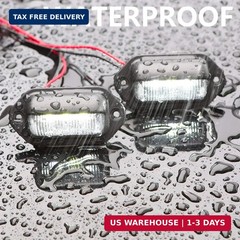 JEDEW 2 PACK License Plate Light, 12V 6-SMD LED License Plate Lamp Taillight for