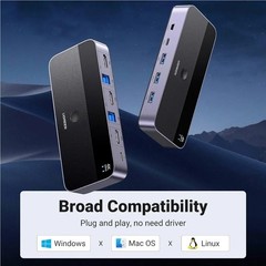 UGREEN USB 3.0 HDMI KVM Switch with 4 USB 3.0 Ports 4K@60Hz for 2 Computers S…