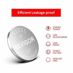 Bevigor CR2025 40 Count Cell Lithium 3V Coin Battery