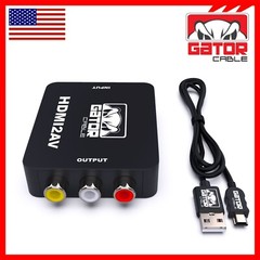 HDMI to RCA AV HD Converter Adapter Composite Cable CVBS 3-RCA Audio Video 1080P