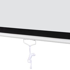 1:1 Projection Projector Screen Manual Pull Down Matte HD Movie Theater 120″