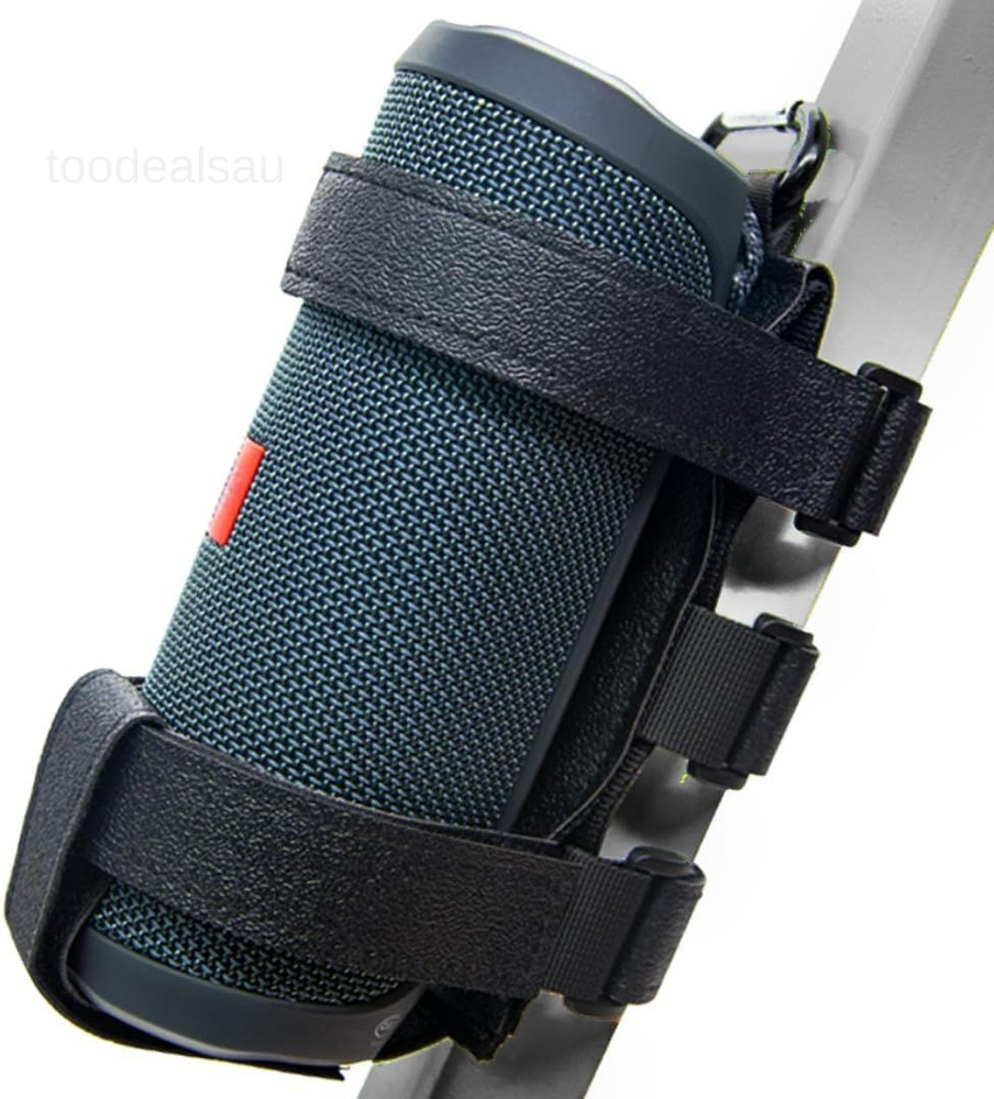 Bike Golf Cart Speaker Mount – Portable JBL Flip Charge Series Textured Black