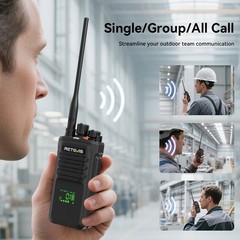 2* NR40 DMR/Analog Two Way Radio ARC4/AES256 Noise Reduction & Waterproof Mic