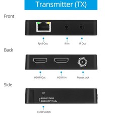 gofanco Compact 4 K@60Hz HDMI Extender Balun Over CAT6 Ethernet Cable – Loopout