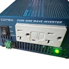 Cotek S300‑112 Pure Sine Wave Inverter 300W 12V | Tested | Cables Clips Adapter